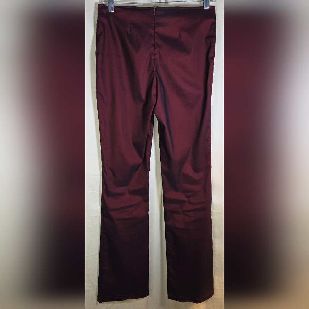 ✨️Vtg Y2K Formula X Deep Burgundy Flare Pants Size 5/6 - Picture 5 of 6
